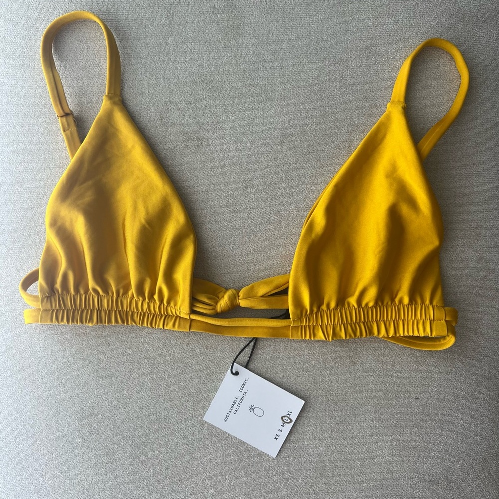 Skatie Kourtney Bikini Top in Honey
